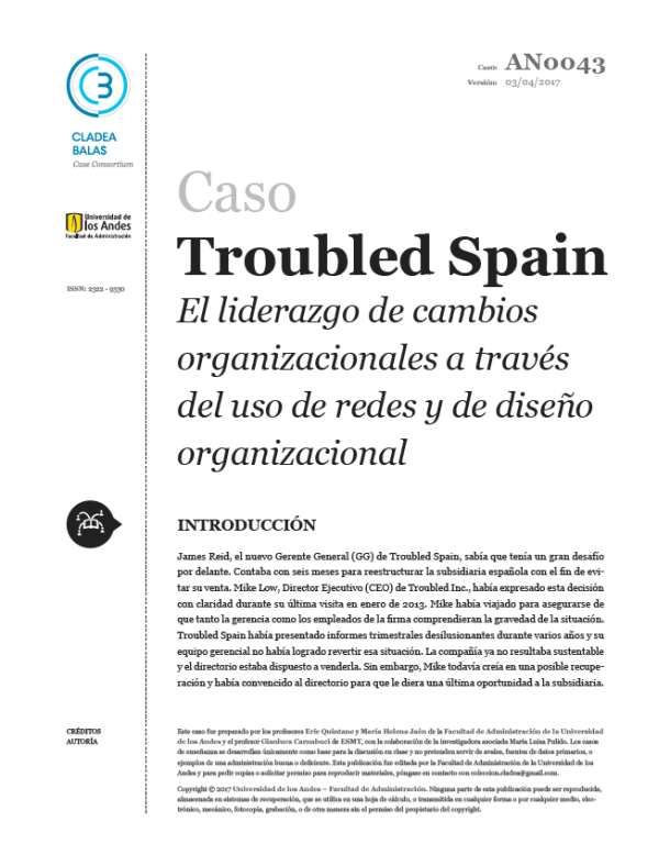 Caso problemático Espanha Cladea Balas Casos Consórcio CBCC
